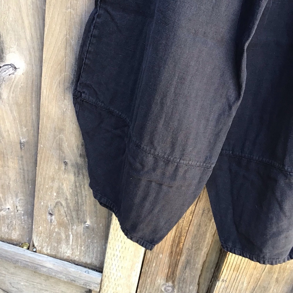 Bryn Walker Black Linen Balloon Pants Women's XL Made in USA - Picture 2 of 7